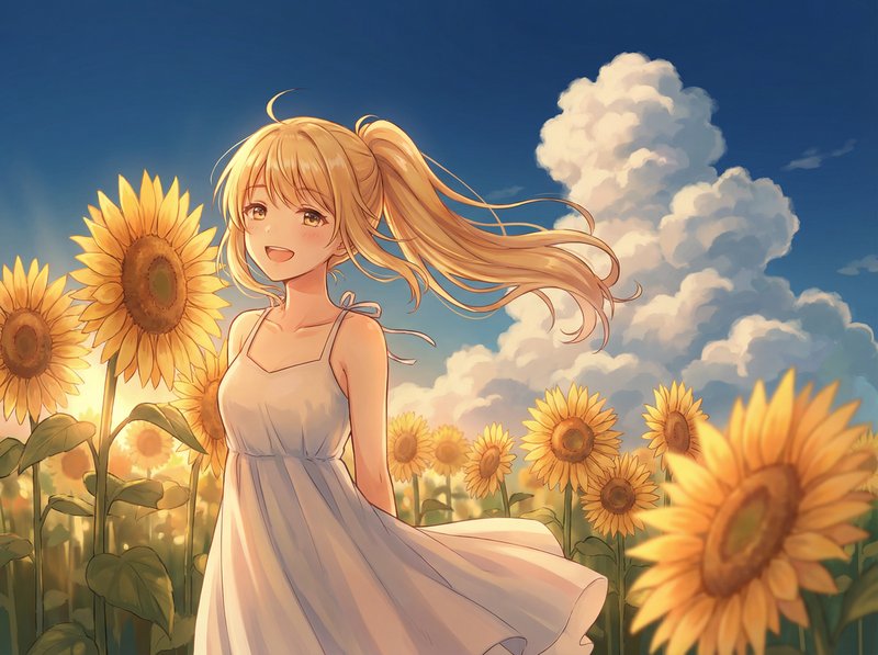 国产视频动漫美图-向日葵少女